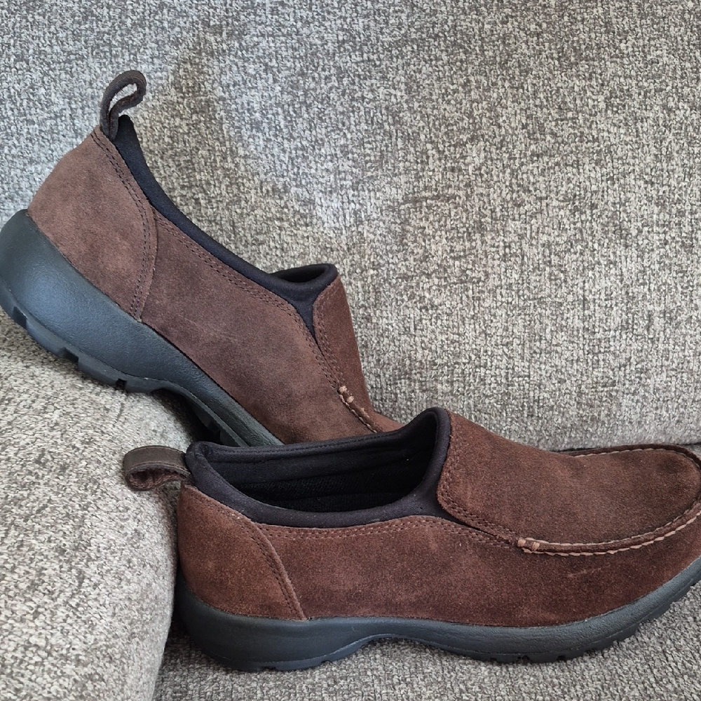 Womens Suede Lands End Loafers